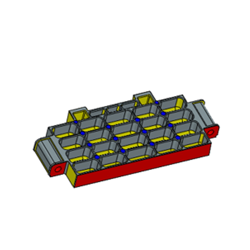 Aluminiumlegering pressgjutning batterifack Plåt En form Två hål Aluminiumlegering pressgjutning batterifack Plåt En form Två hål