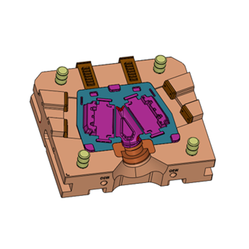 Aluminiumlegering pressgjutning batterifack Plåt En form Två hål Aluminiumlegering pressgjutning batterifack Plåt En form Två hål