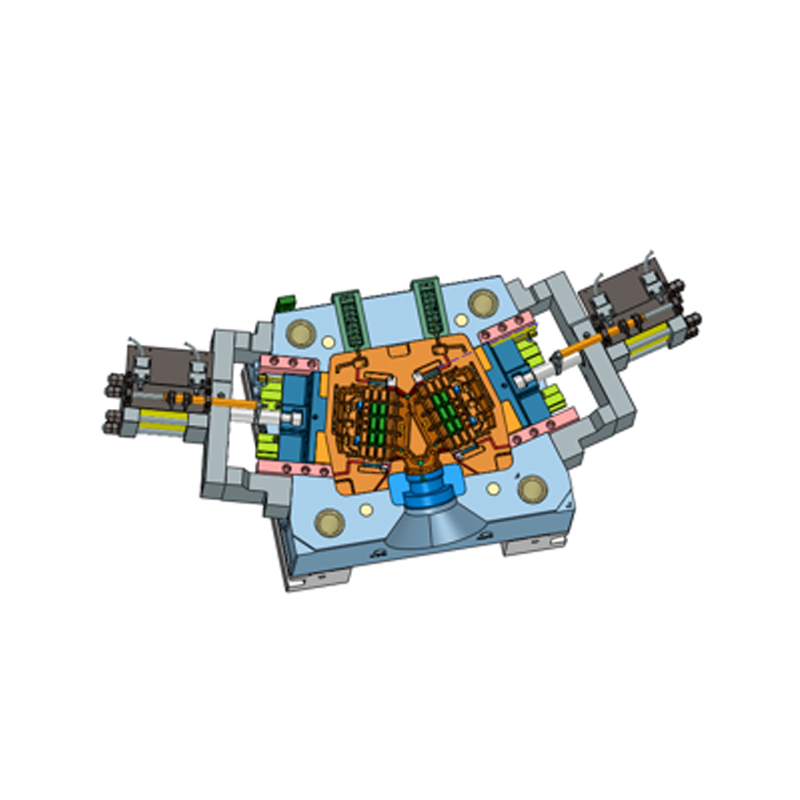 Aluminiumlegering pressgjutning batterifack Plåt En form Två hål Aluminiumlegering pressgjutning batterifack Plåt En form Två hål